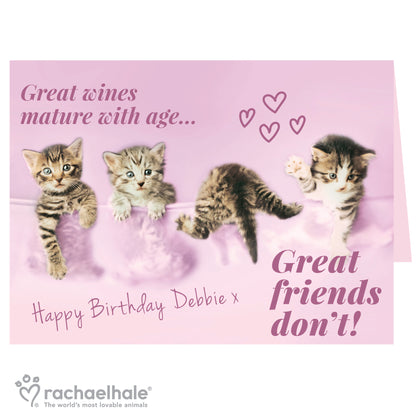 Personalised Rachael Hale 'Great Friends' Card Add Any Name - Personalise It!