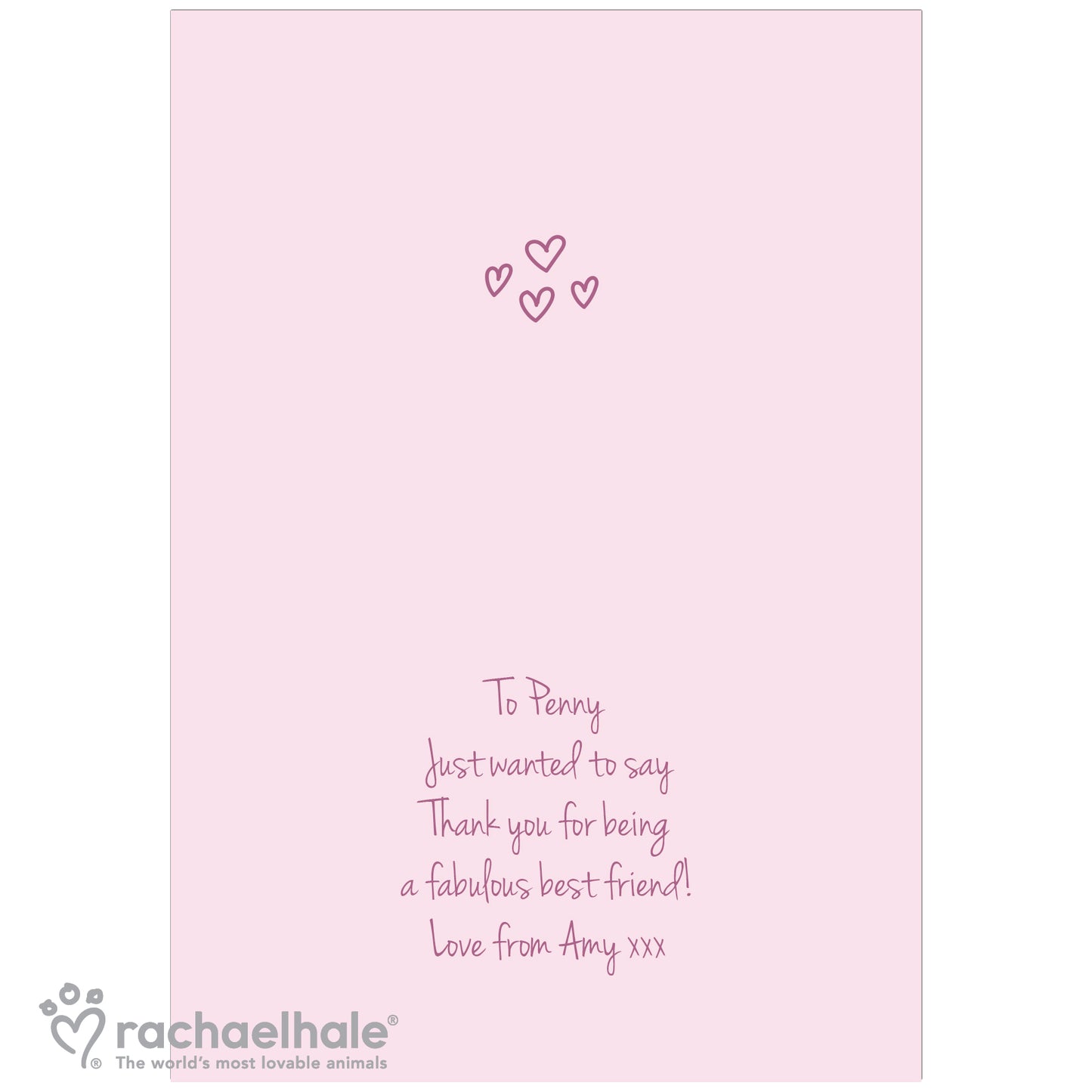 Personalised Rachael Hale 'Great Friends' Card Add Any Name - Personalise It!
