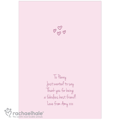 Personalised Rachael Hale 'Great Friends' Card Add Any Name - Personalise It!
