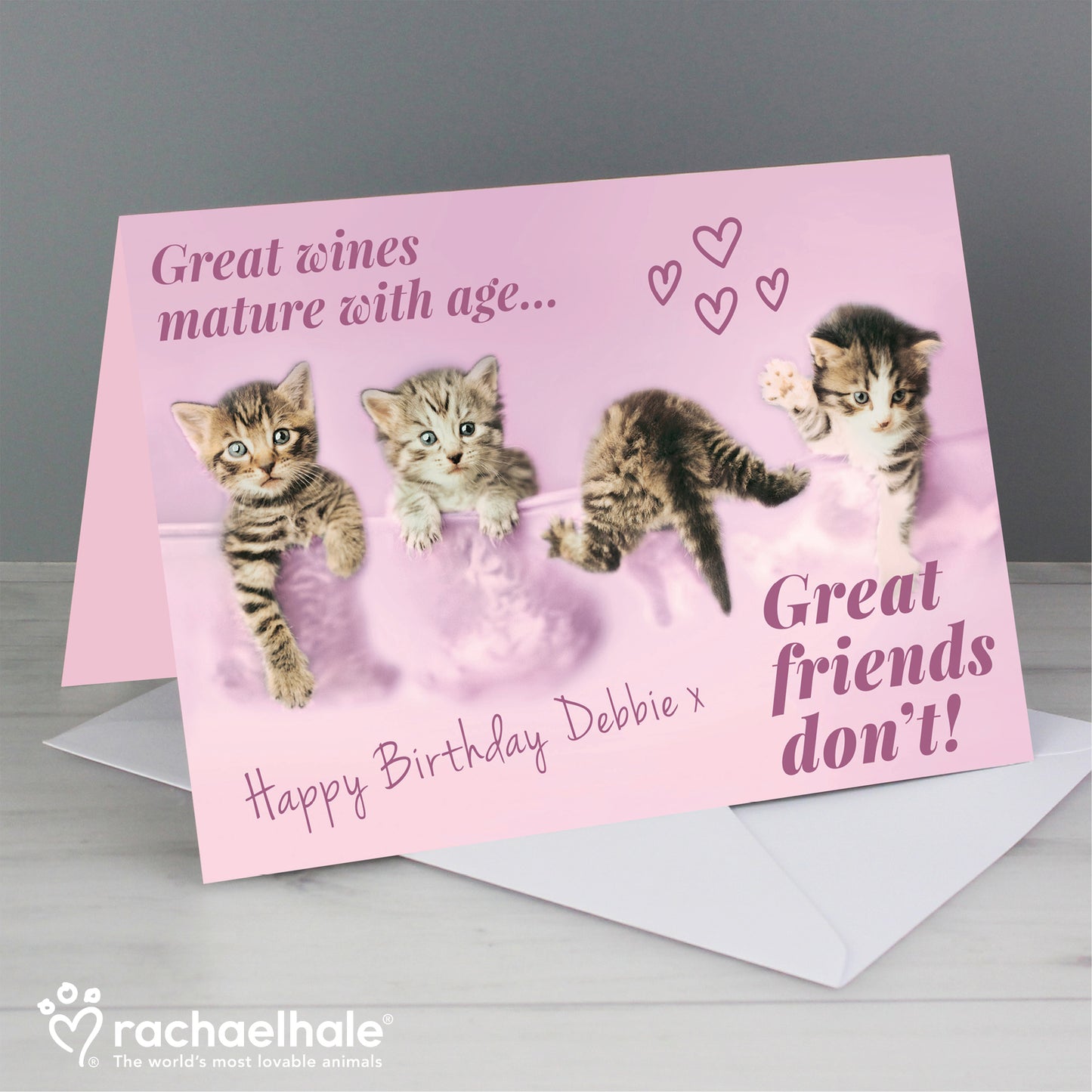 Personalised Rachael Hale 'Great Friends' Card Add Any Name - Personalise It!