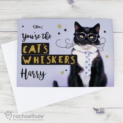 Personalised Rachael Hale Youre the Cats Whiskers Card Add Any Name - Personalise It!
