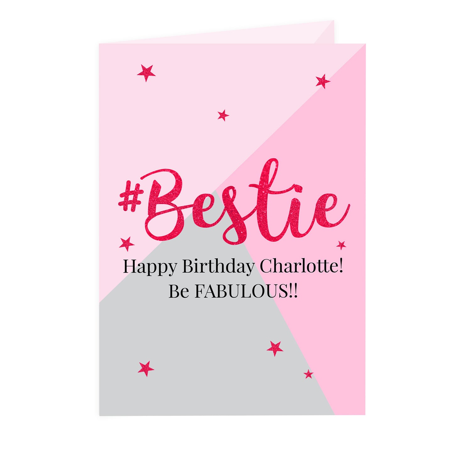 Personalised #Bestie Card Add Any Name - Personalise It!