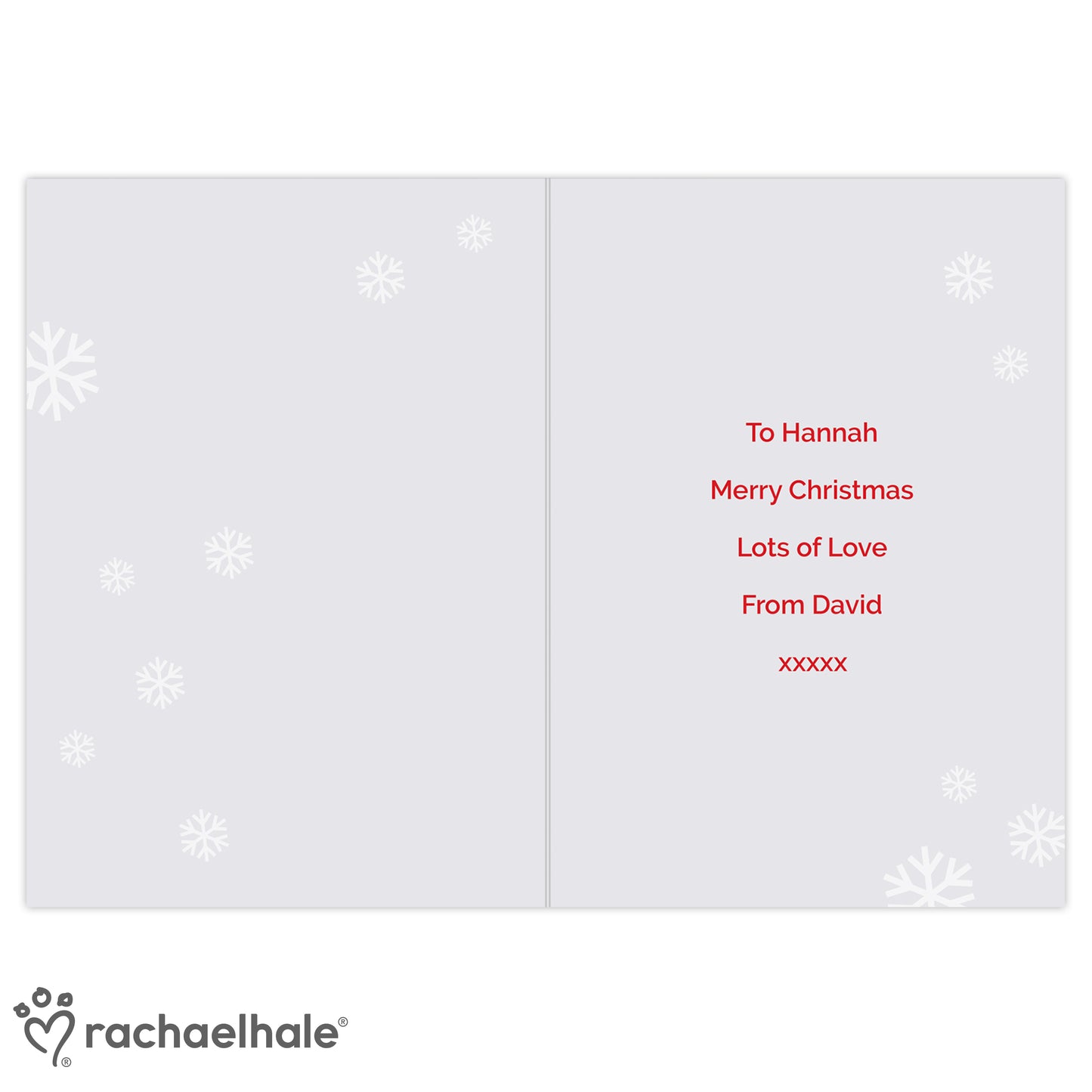 Personalised Rachael Hale Christmas Dachshund Through the Snow Card Add Any Name - Personalise It!