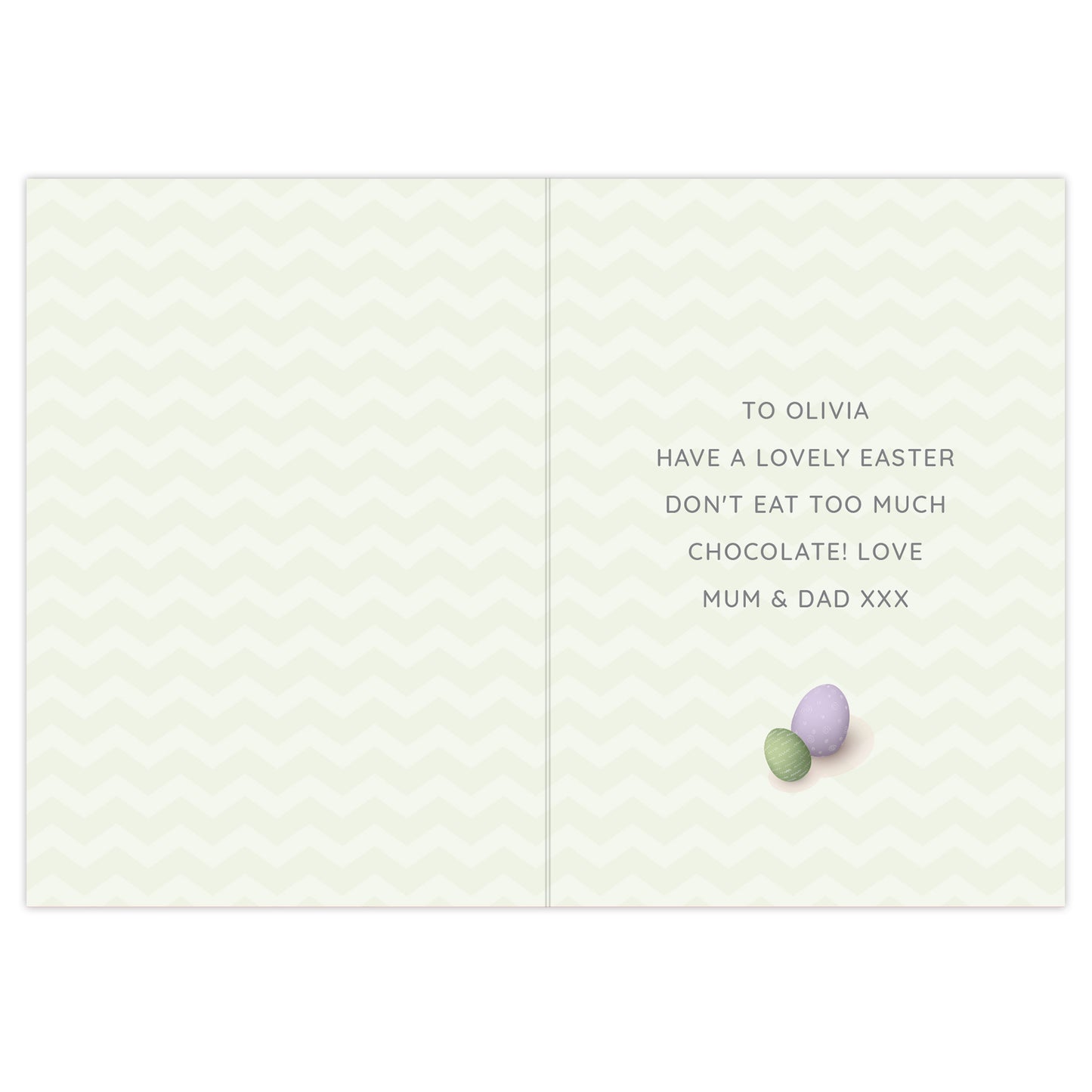 Personalised Easter Bunny Card Add Any Name - Personalise It!