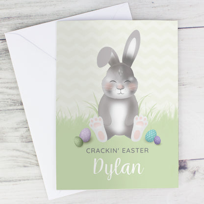 Personalised Easter Bunny Card Add Any Name - Personalise It!