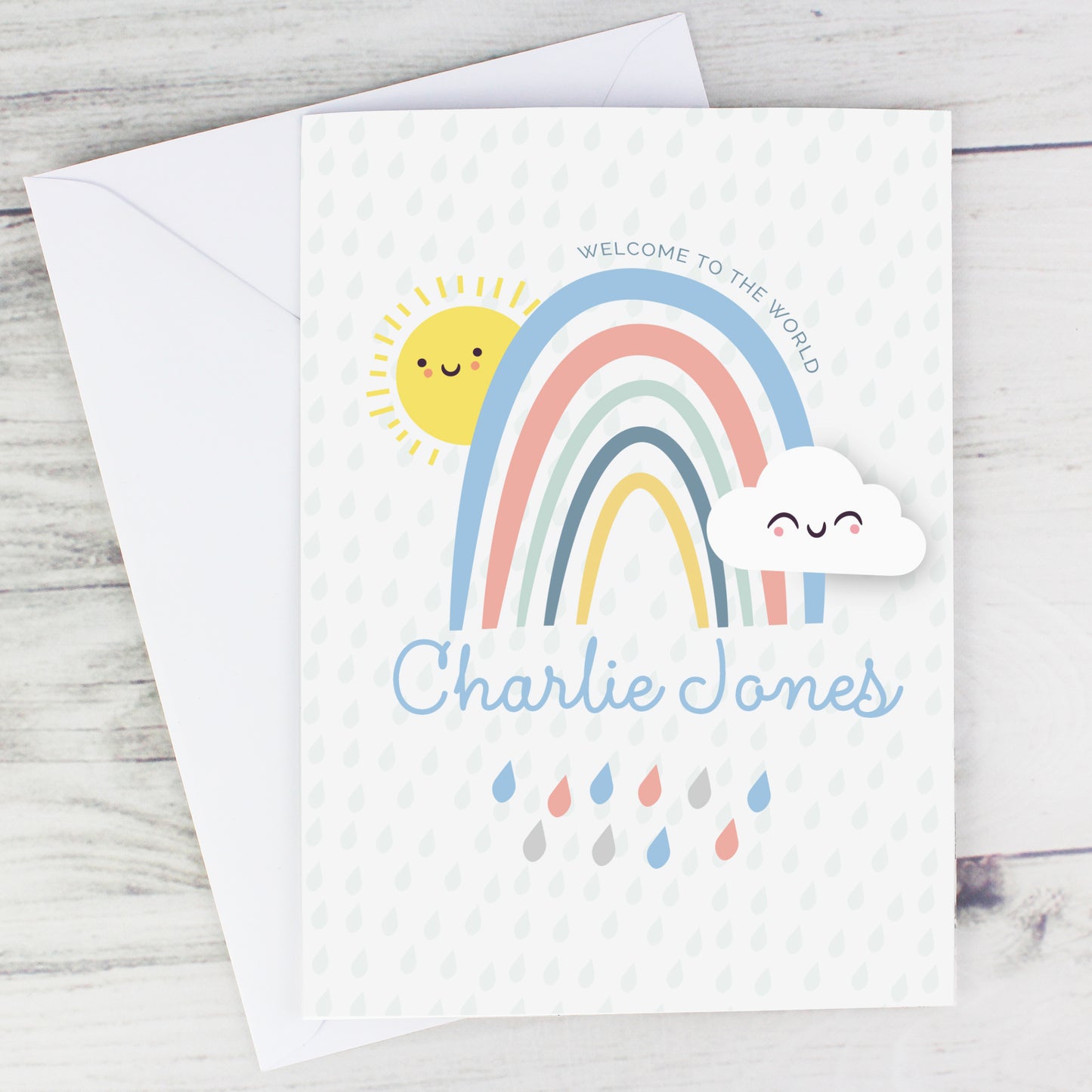Personalised Baby Shower and New Baby Card Add Any Name - Personalise It!