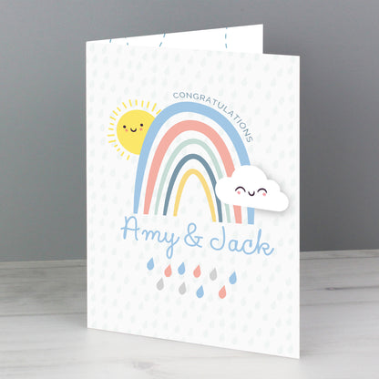 Personalised Baby Shower and New Baby Card Add Any Name - Personalise It!