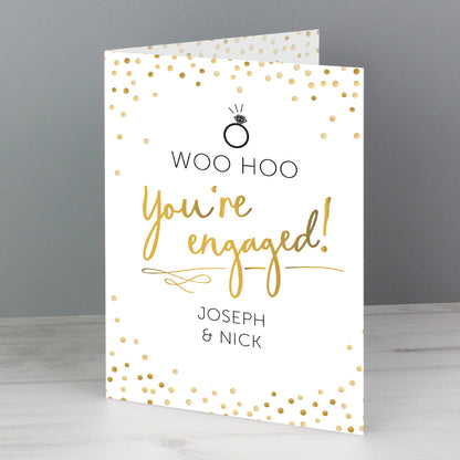 Personalised Engagement Card Add Any Name - Personalise It!