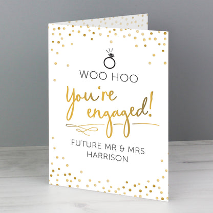 Personalised Engagement Card Add Any Name - Personalise It!