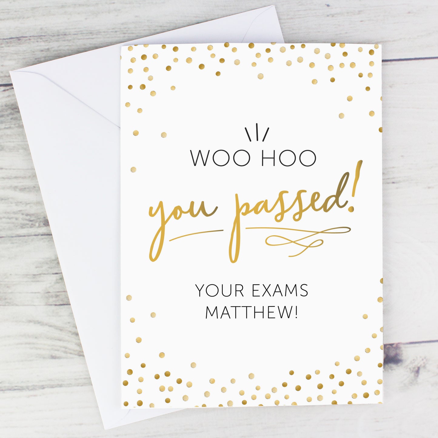 Personalised You Passed! Card Add Any Name - Personalise It!