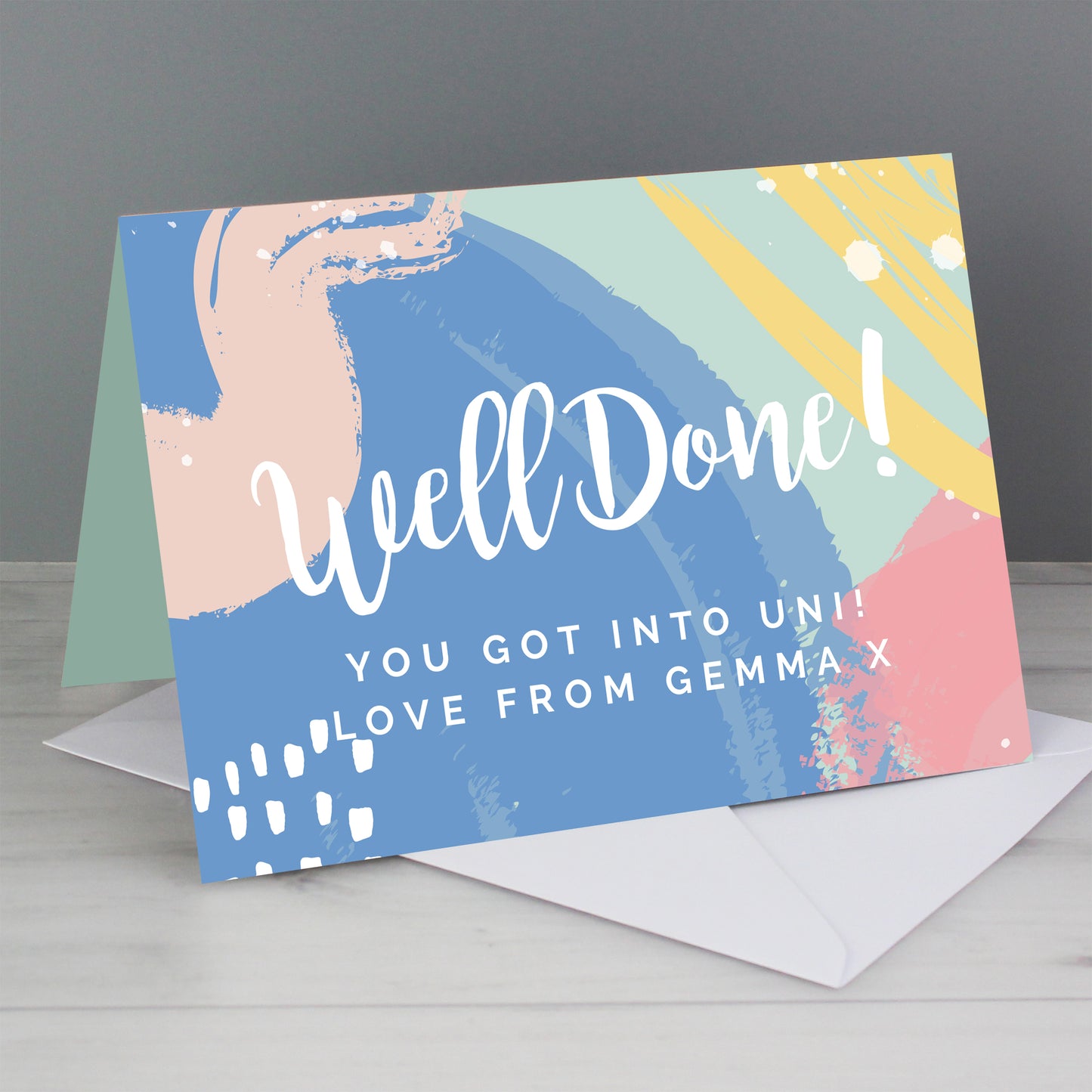Personalised Well Done! Card Add Any Name - Personalise It!