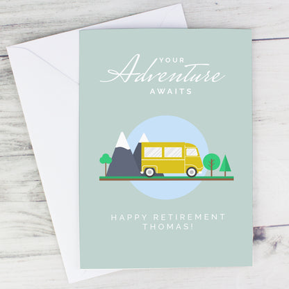 Personalised Leaving, Retirement, Adventure Card Add Any Name - Personalise It!