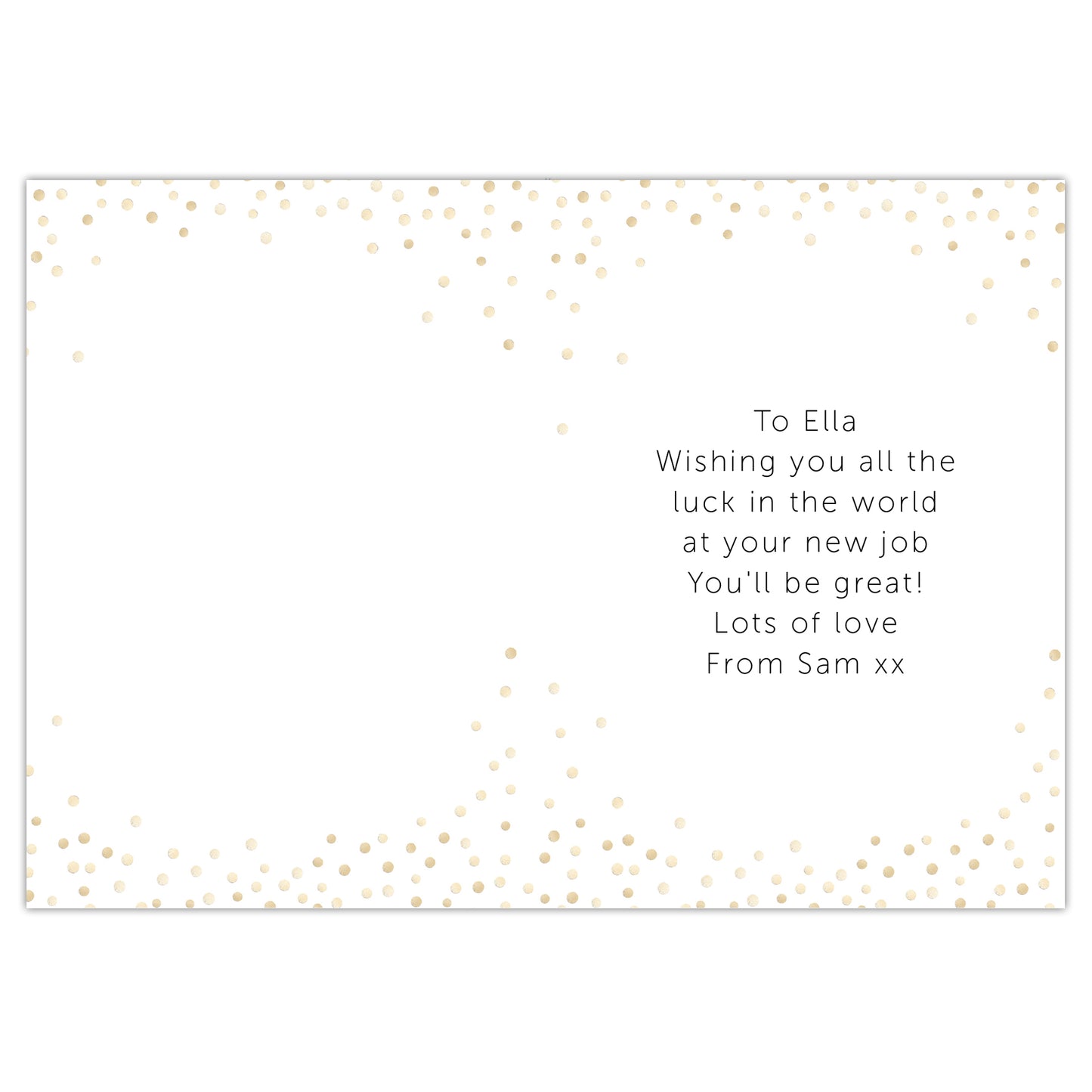 Personalised Good Luck Card Add Any Name - Personalise It!