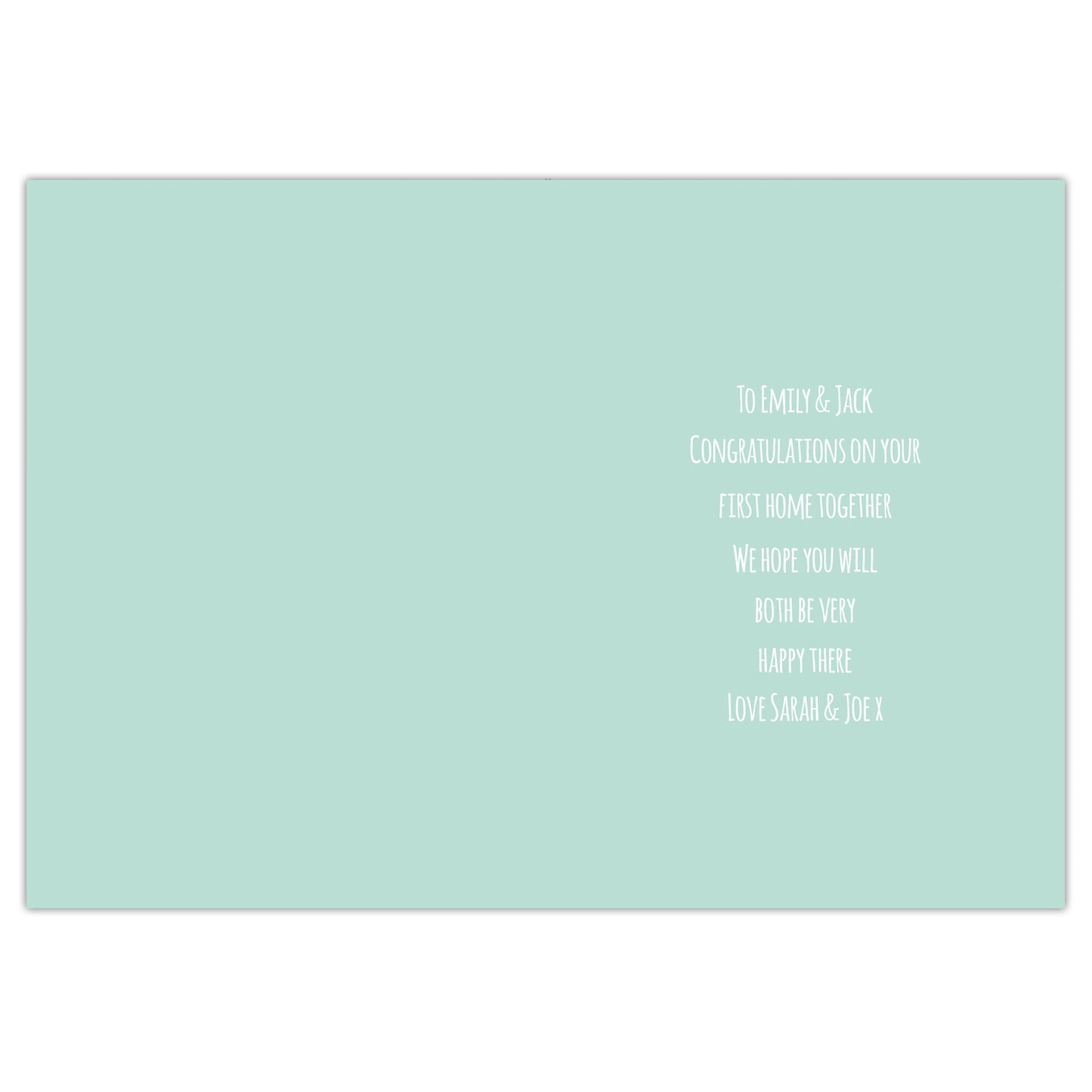 Personalised New Home Card Add Any Name - Personalise It!