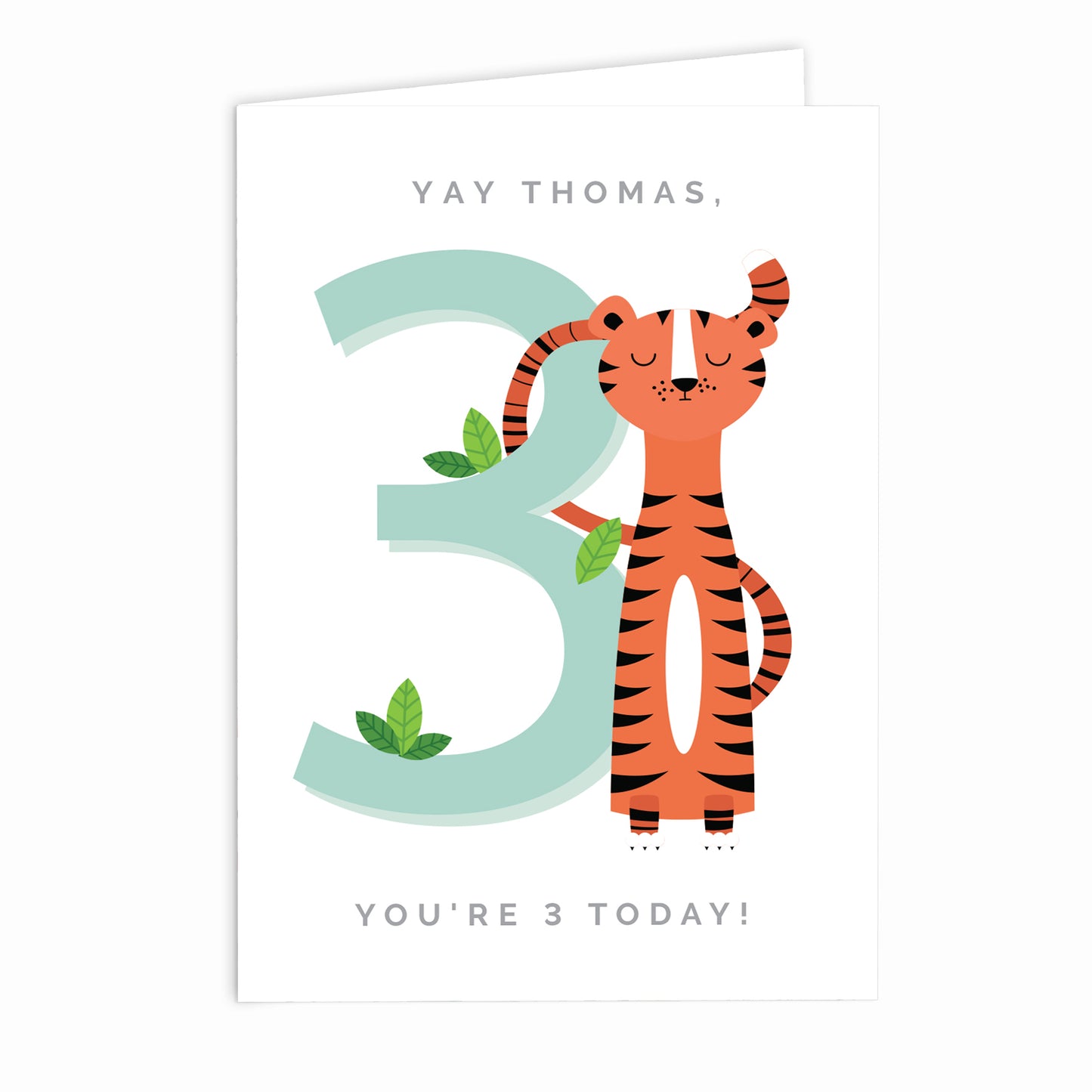 Personalised Animal Birthday Card Add Any Age & Name - Personalise It!