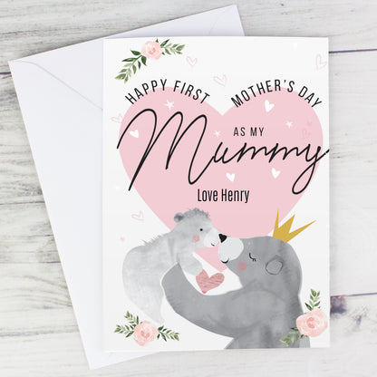 Personalised 1st Mother's Day Mama Bear Card Add Any Name - Personalise It!