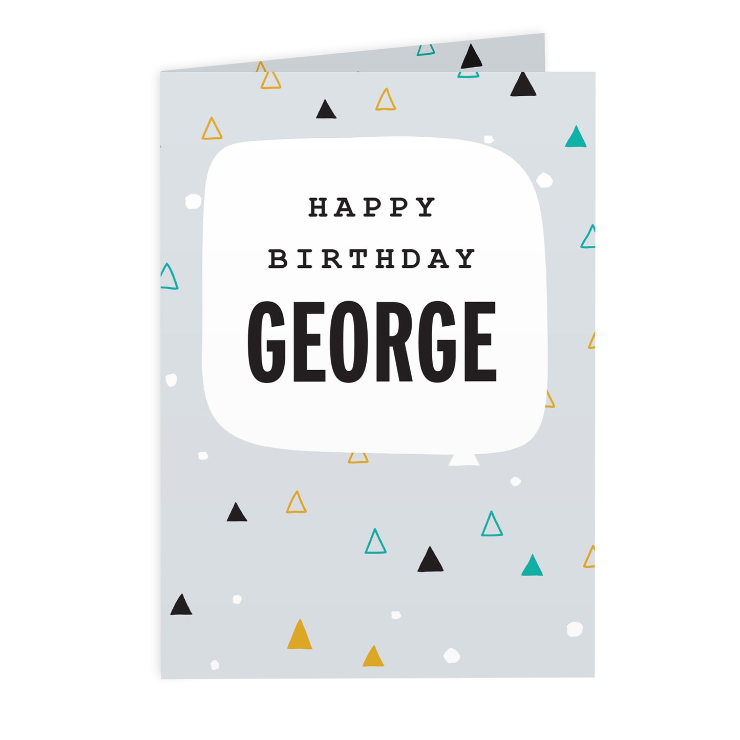 Personalised Geo Birthday Card Add Any Name - Personalise It!