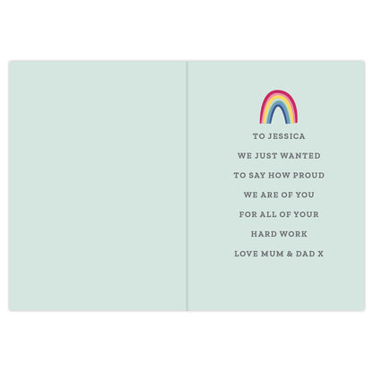 Personalised Rainbow Card Add Any Name - Personalise It!