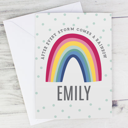 Personalised Rainbow Card Add Any Name - Personalise It!