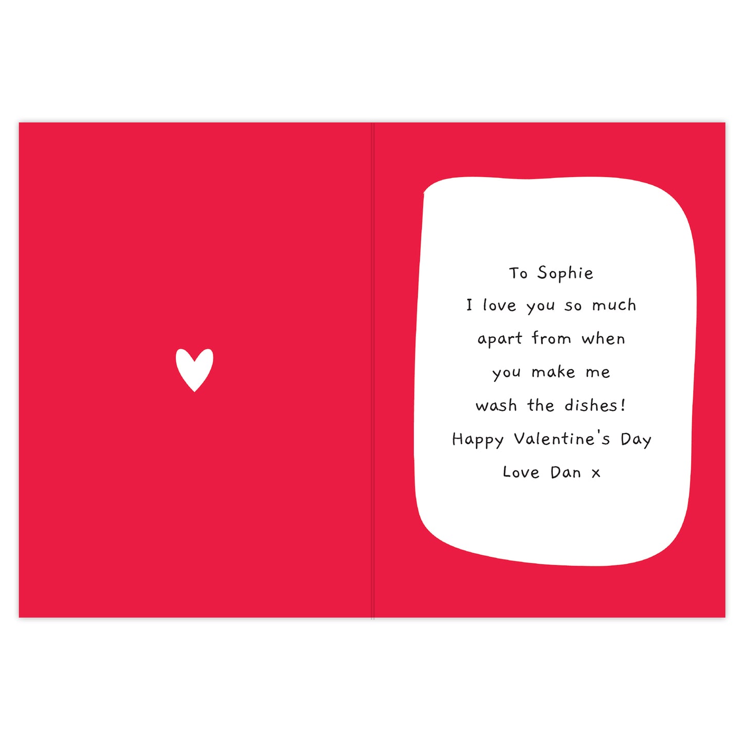 Personalised Love You - Most Of The Time Card Add Any Name - Personalise It!