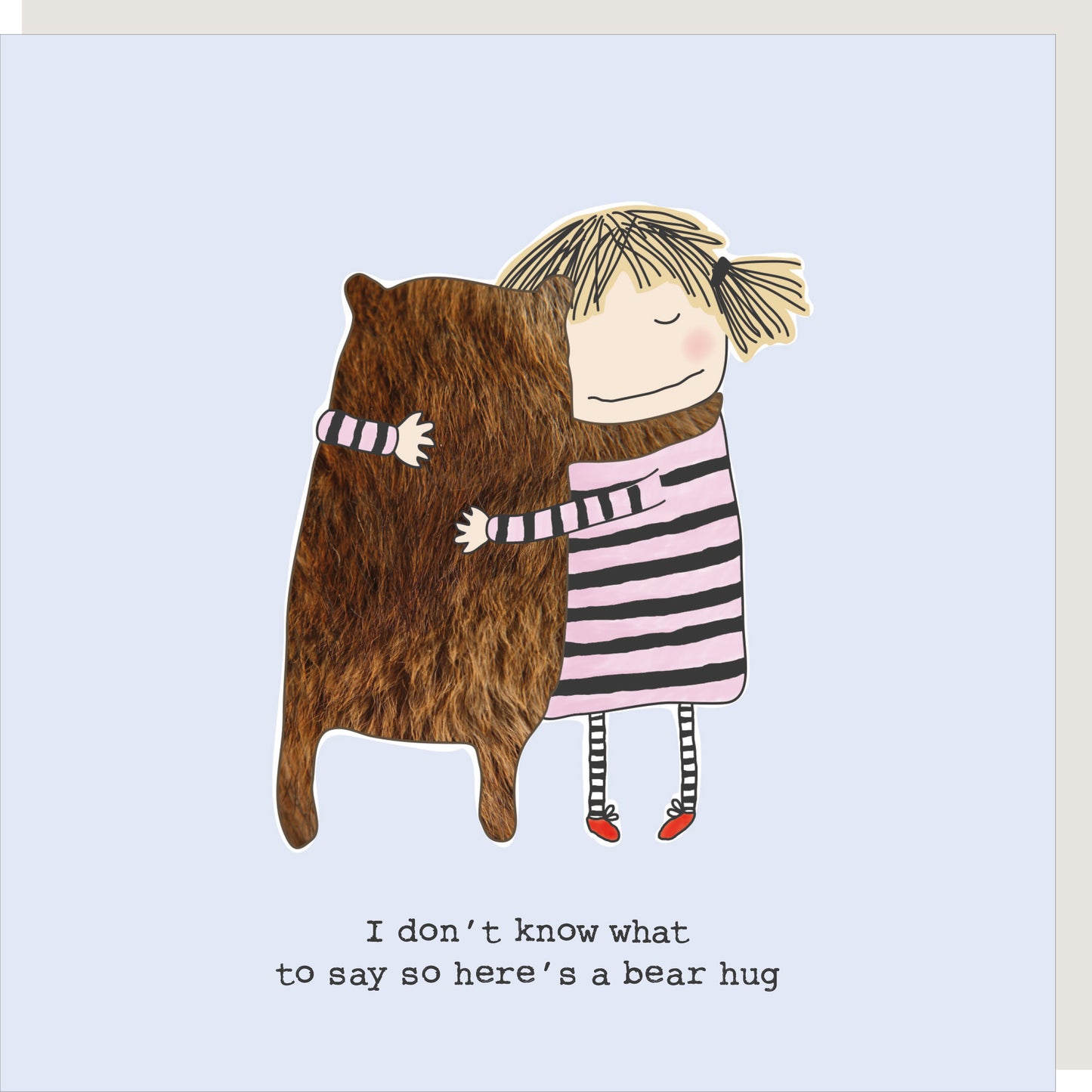 Rosie Made A Thing Here's A Bear Hug Greeting Card