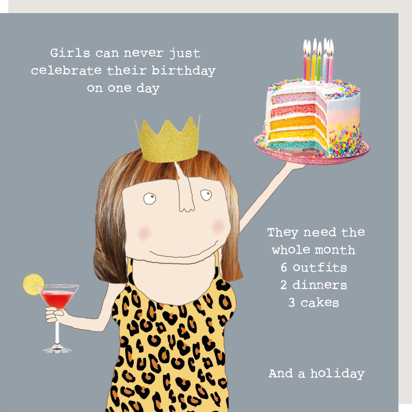Rosie Made A Thing Girls Birthday On One Day Birthday Card