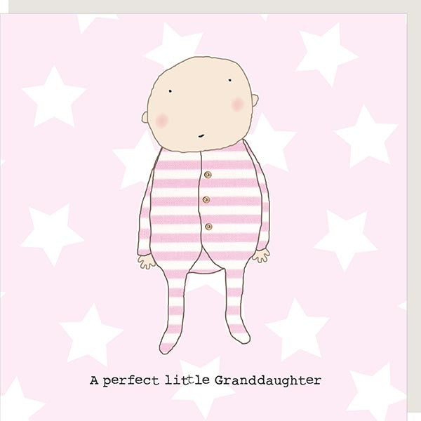 Rosie Made A Thing Perfect Granddaughter New Baby Greeting Card
