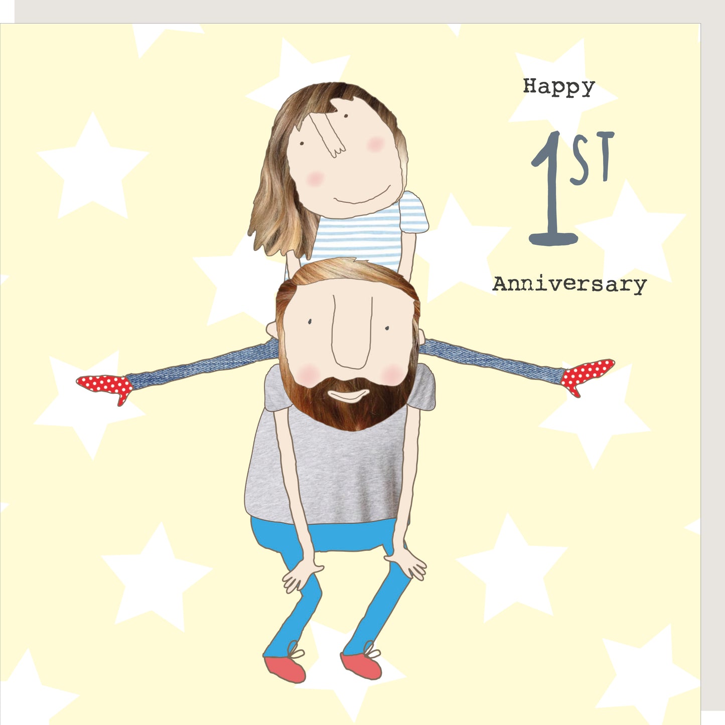 Rosie Made A Thing Happy 1st Anniversary Greeting Card