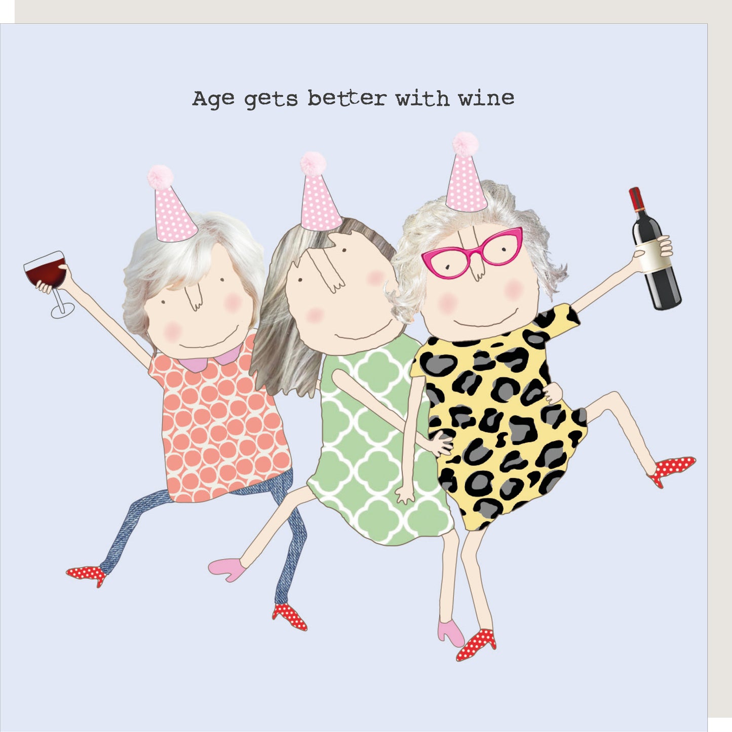 Rosie Made A Thing Age Gets Better With Wine Girl Birthday Card