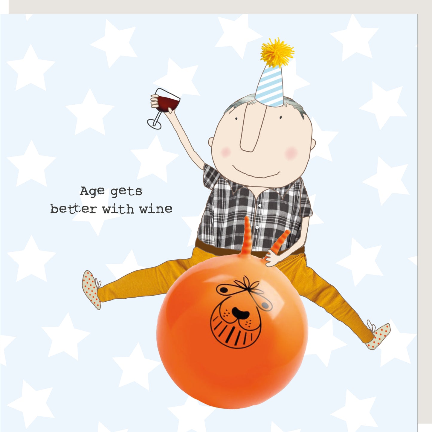 Rosie Made A Thing Age Gets Better With Wine Boy Birthday Card