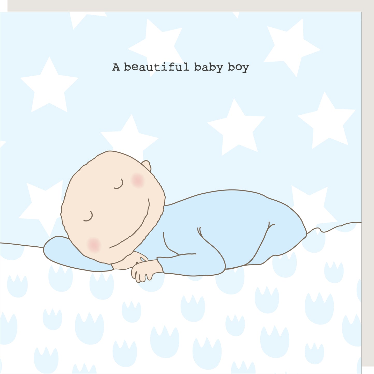 Rosie Made A Thing A Beautiful Baby Boy New Baby Greeting Card