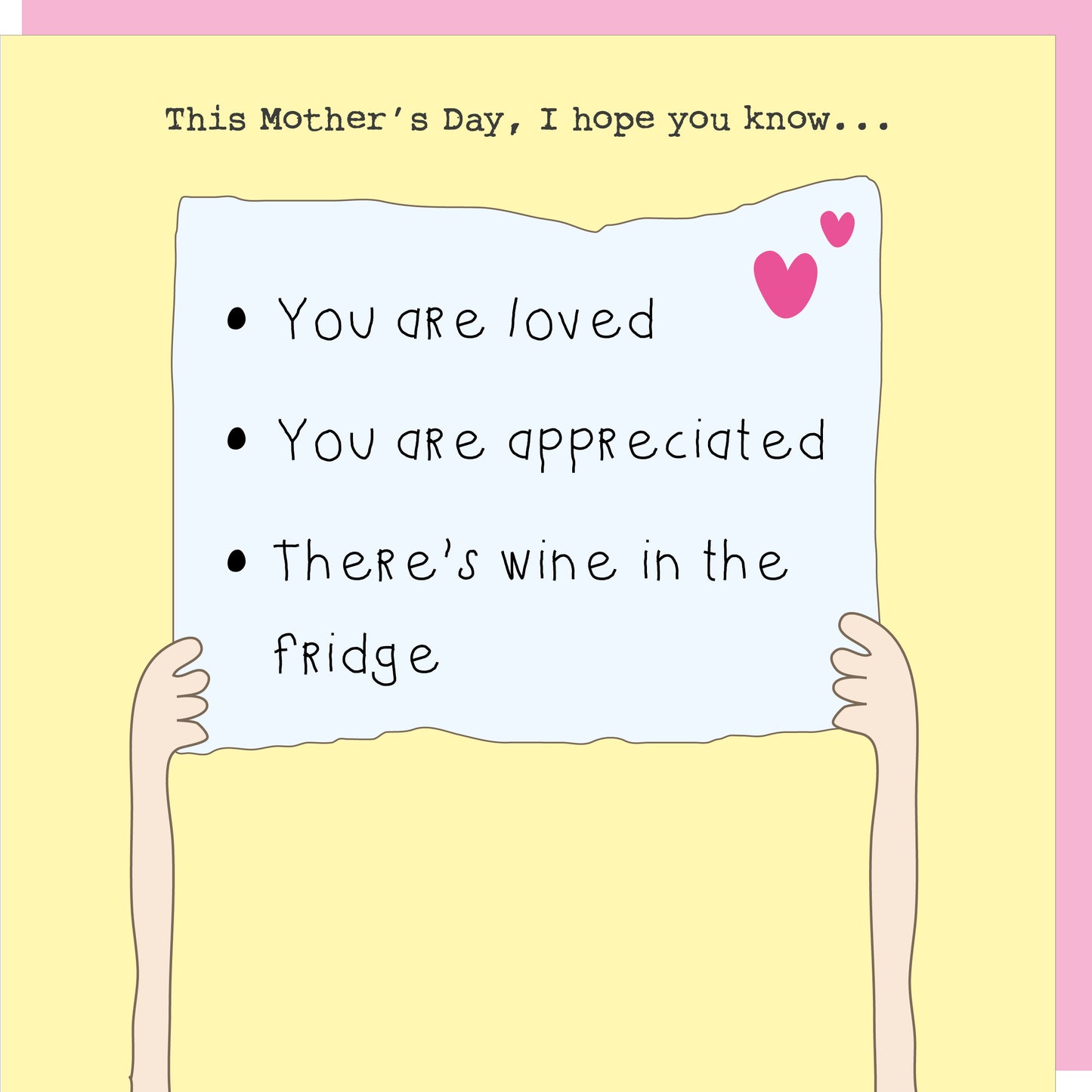 Rosie Made A Thing Mother's Day Wine In The Fridge Card