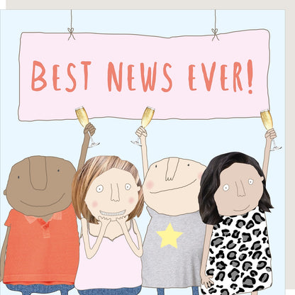 Rosie Made A Thing Best News Ever Congratulations Greeting Card