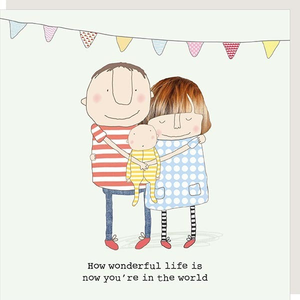 Rosie Made A Thing Wonderful Life New Baby Greeting Card