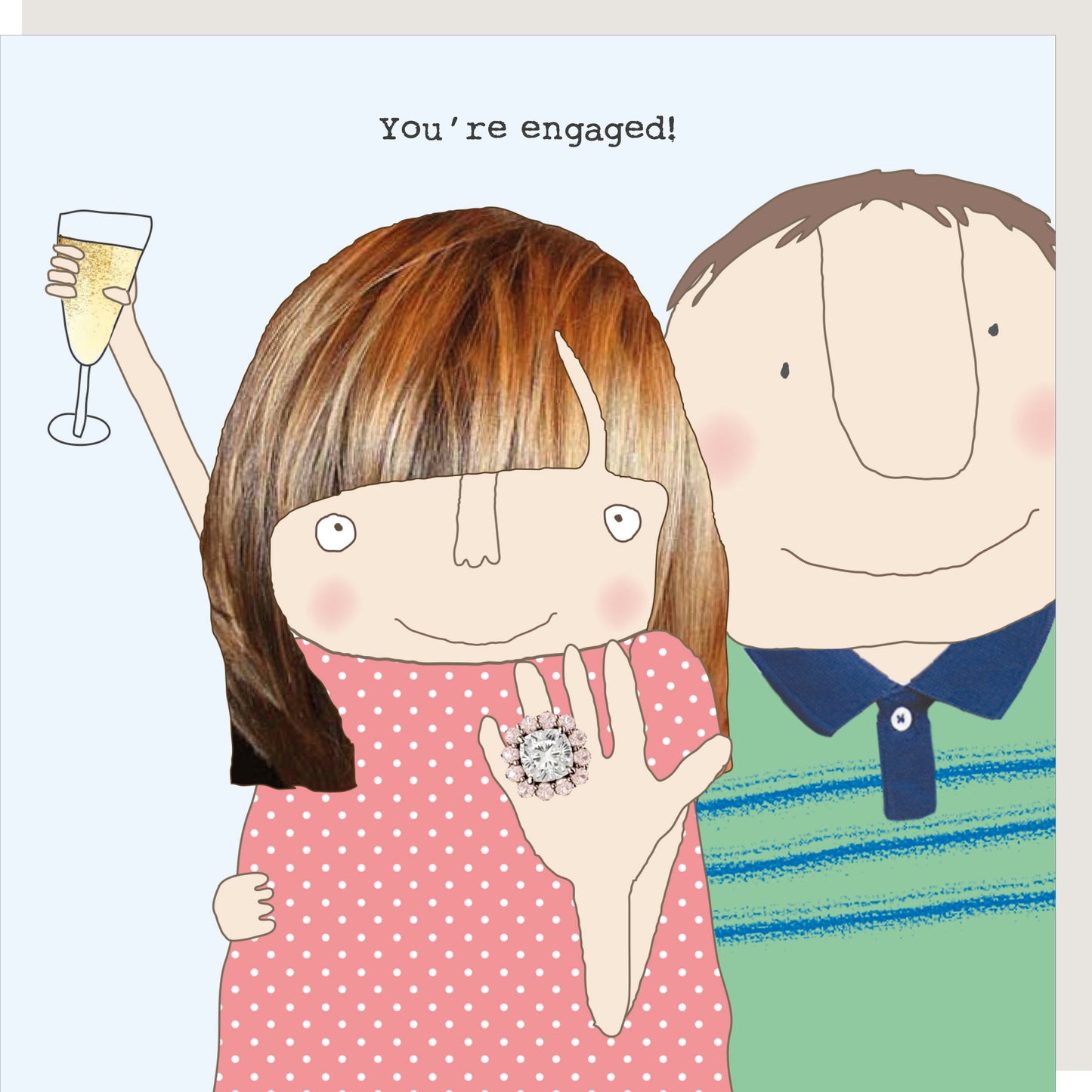 Rosie Made A Thing You're Engaged Engagement Greeting Card