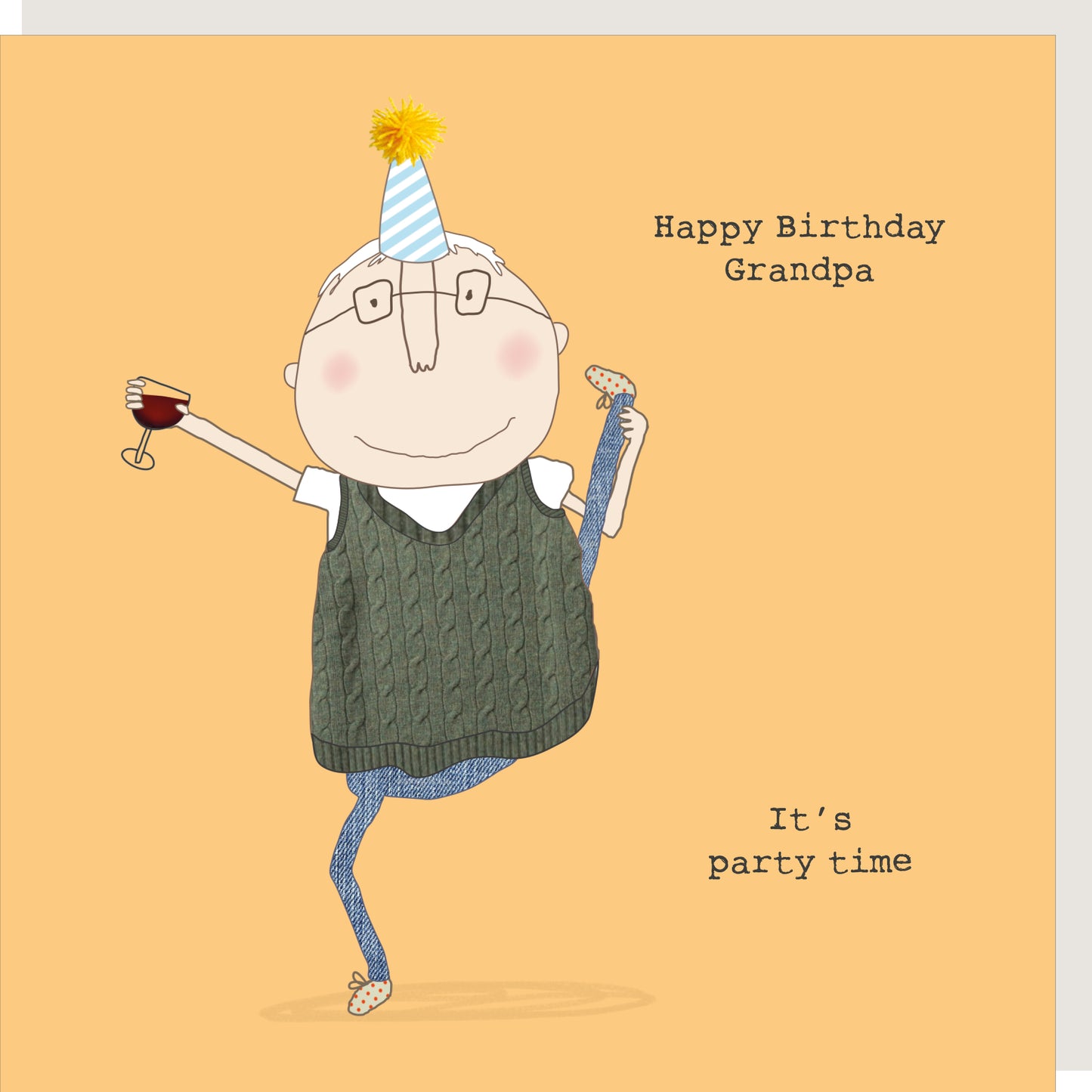 Rosie Made A Thing Grandpa It's Party Time Happy Birthday Card
