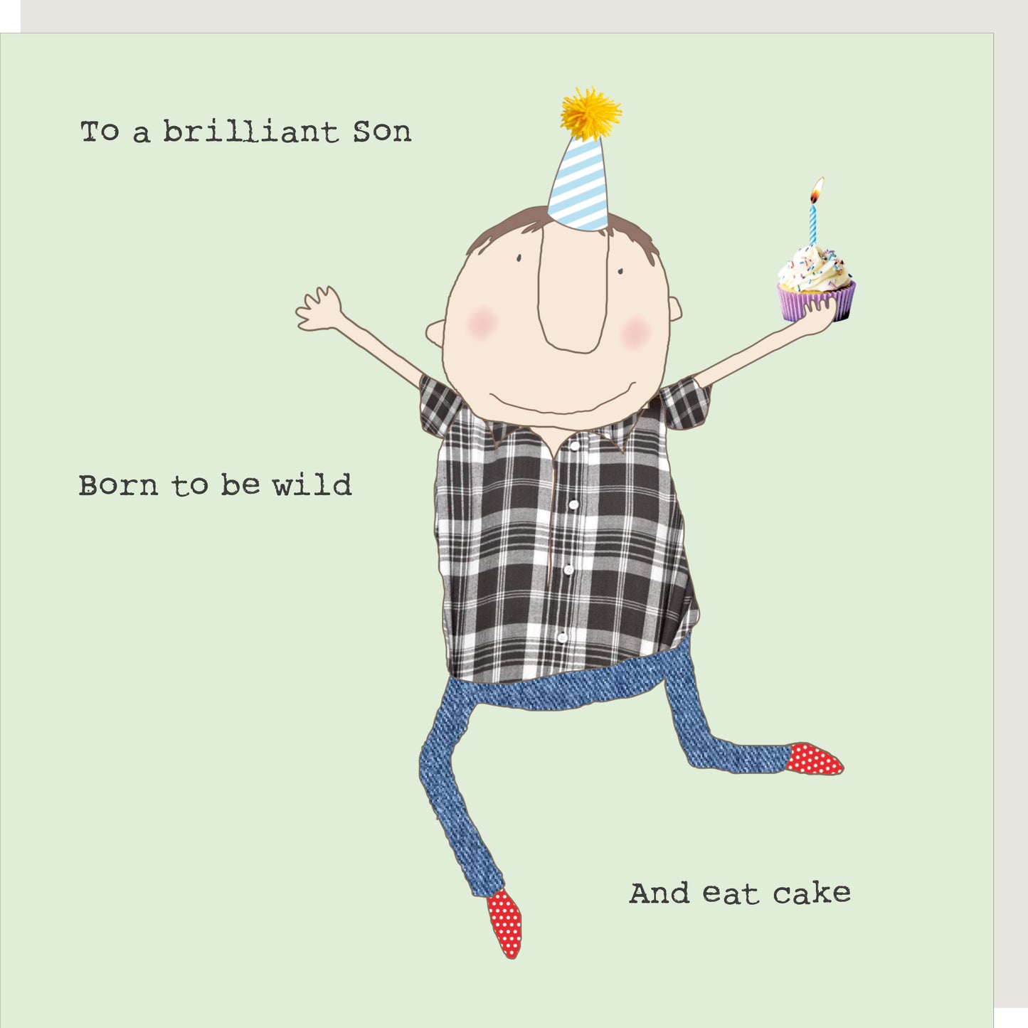 Rosie Made A Thing Son Born To Be Wild & Eat Cake Birthday Card