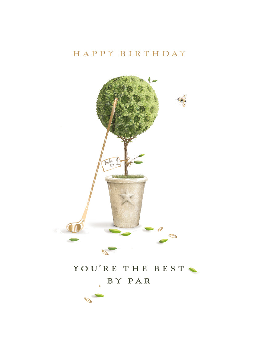 Golf Best By Par Birthday Greeting Card
