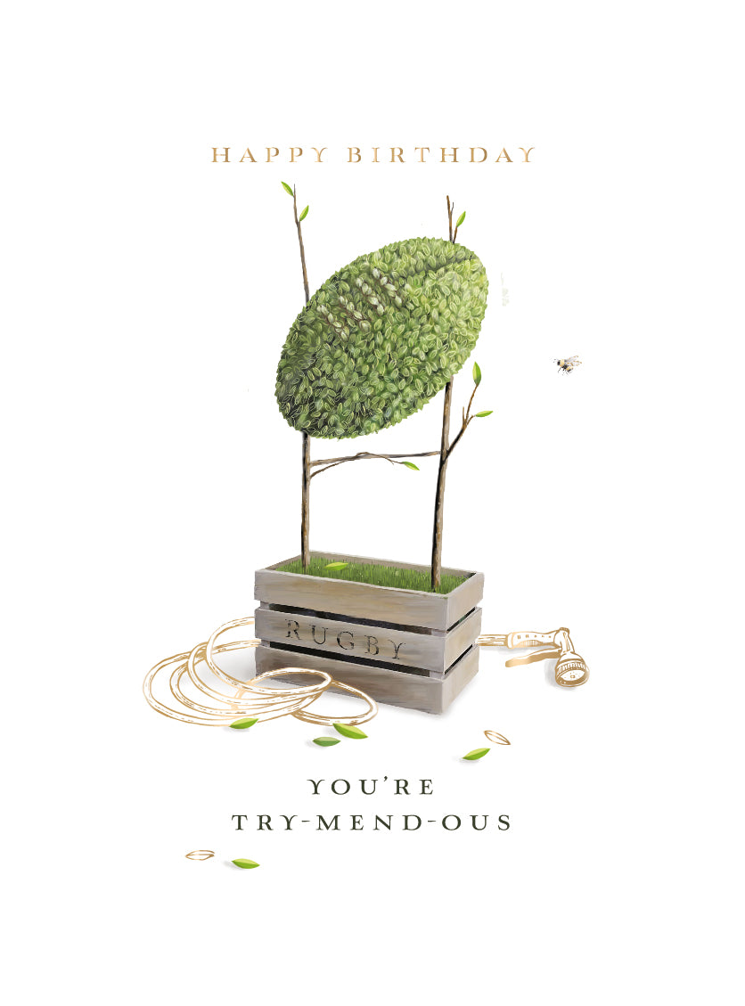 Rugby Your Try-Mend-Ous Birthday Greeting Card