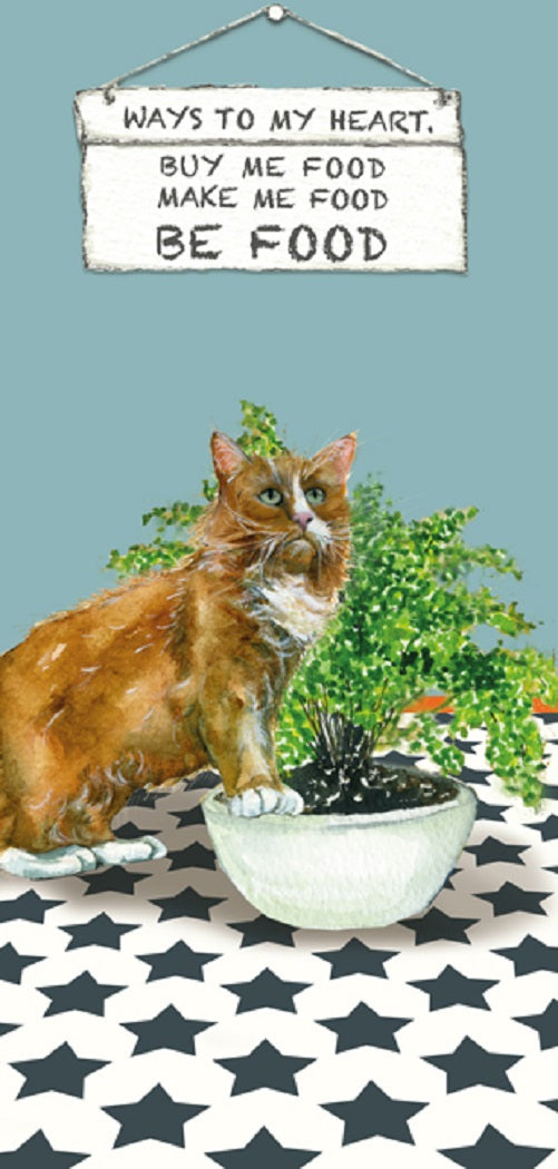 Cat Ways To My Heart Little Dog Laughed Greeting Card