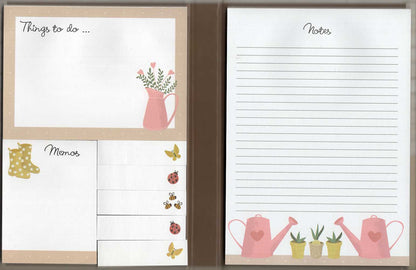 Gifted Stationery Potting Shed Sticky Notes Folder