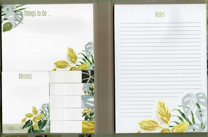 Gifted Stationery Wild Leaf Sticky Notes Folder