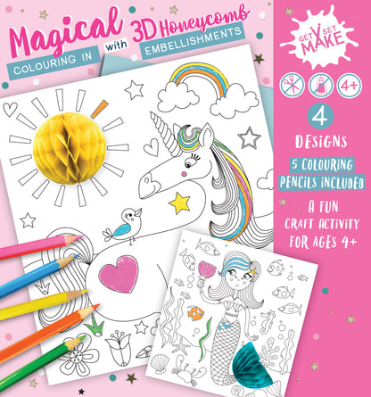 Get Set Make Magical Colouring In Set With Honeycombs