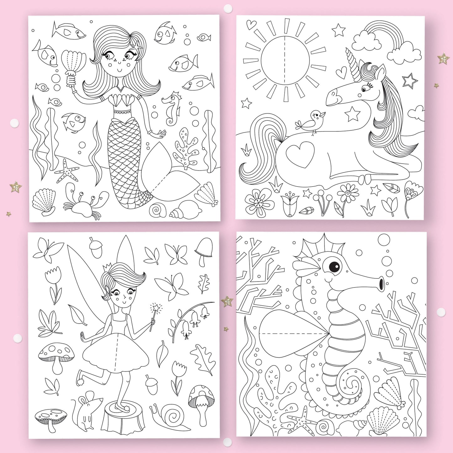 Get Set Make Magical Colouring In Set With Honeycombs