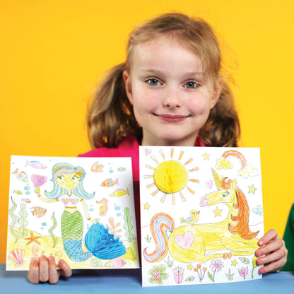 Get Set Make Magical Colouring In Set With Honeycombs