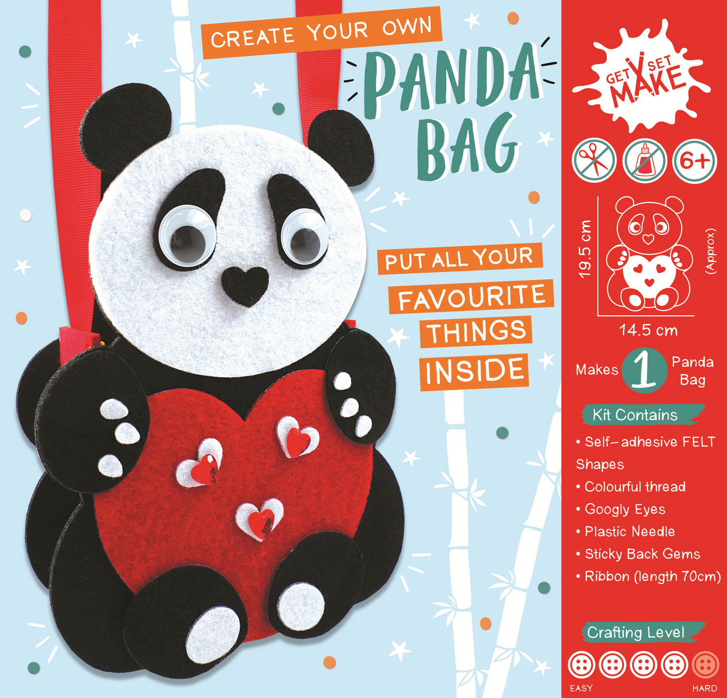 Get Set Make Create Your Own Panda Bag Felt