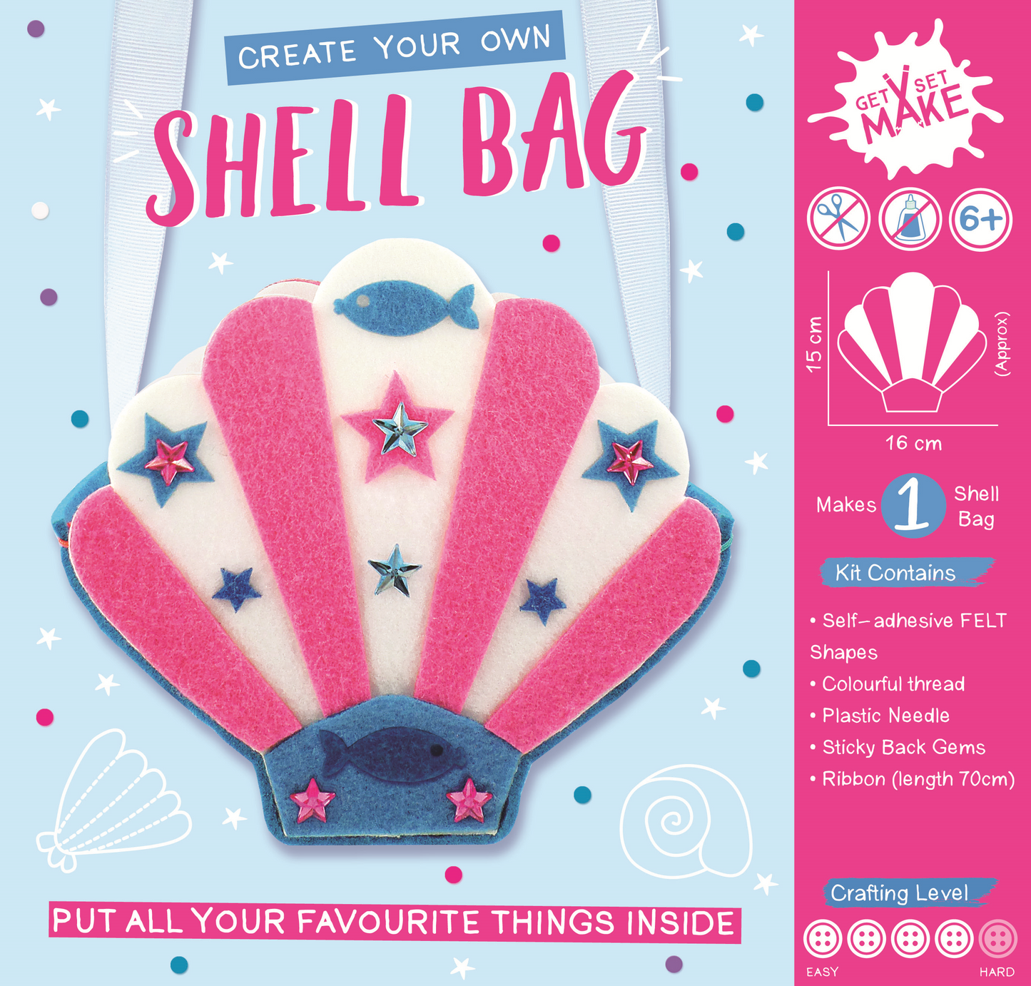 Get Set Make Create Your Own Shell Bag Felt