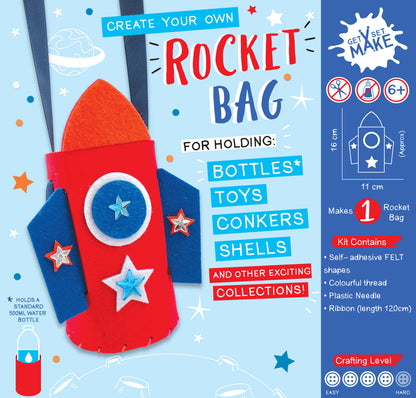 Get Set Make Create Your Own Rocket Bottle Bag Felt