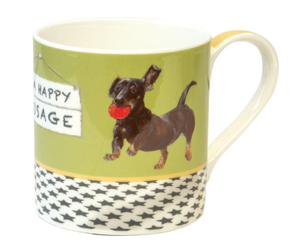 Be A Happy Sausage Little Dog Laughed Mug In Gift Box