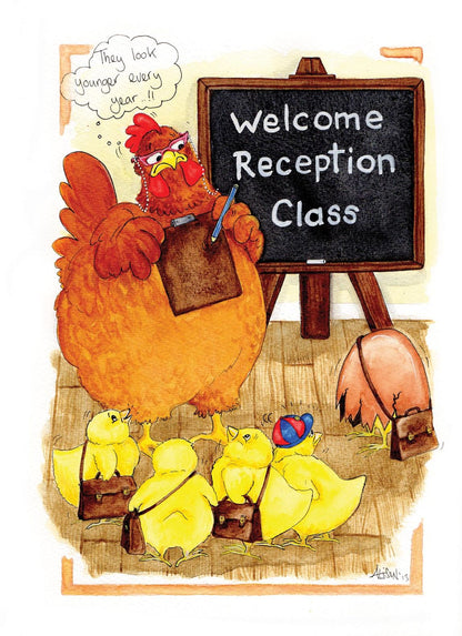 They Look Younger Every Year Hen Alison's Animals Cartoon Greeting Card